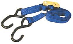 Cambuckle Strap with S Hooks 1in X 6 Foot